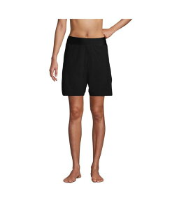 �����Y�G���h ���f�B�[�X �{�g���X �n�[�t�p���c�E�V���[�c �V���[�g�p���c Lands' End Women's 9 Quick Dry Modest Swim Shorts with Panty Black �u���b�N