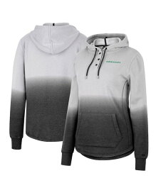 【送料無料】 コロシアム レディース パーカー・スウェット フーディー アウター Women's Gray, Black Oregon Ducks Aurelia Dip-Dye Quarter-Snap Pullover Hoodie Gray, Black