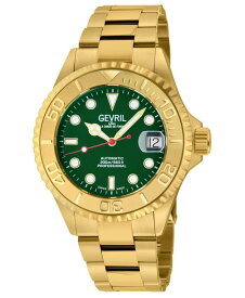 【送料無料】 ジェビル メンズ 腕時計 アクセサリー Men's Wall Street Swiss Automatic Gold-Tone Stainless Steel Watch 39mm Gold