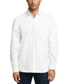 【送料無料】 ヴァンハウセン メンズ シャツ トップス Men's Slim-Fit Never-Tuck Dress Shirt White