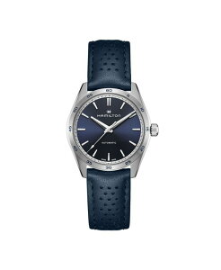 n~g fB[X ANZT[ rv U[ Hamilton Women's Swiss Automatic Jazzmaster Performer Blue Leather Strap Watch 38mm Blue u[