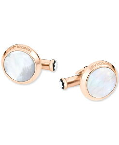 yz u Y JtX{^ ANZT[ Men's Meisterstuck Mother-of-Pearl Cufflinks Gold