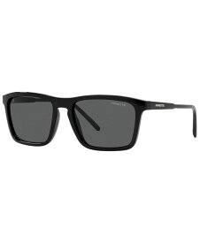 【送料無料】 アーネット メンズ サングラス・アイウェア アクセサリー Men's Sunglasses, AN4283 56 BLACK/DARK GREY