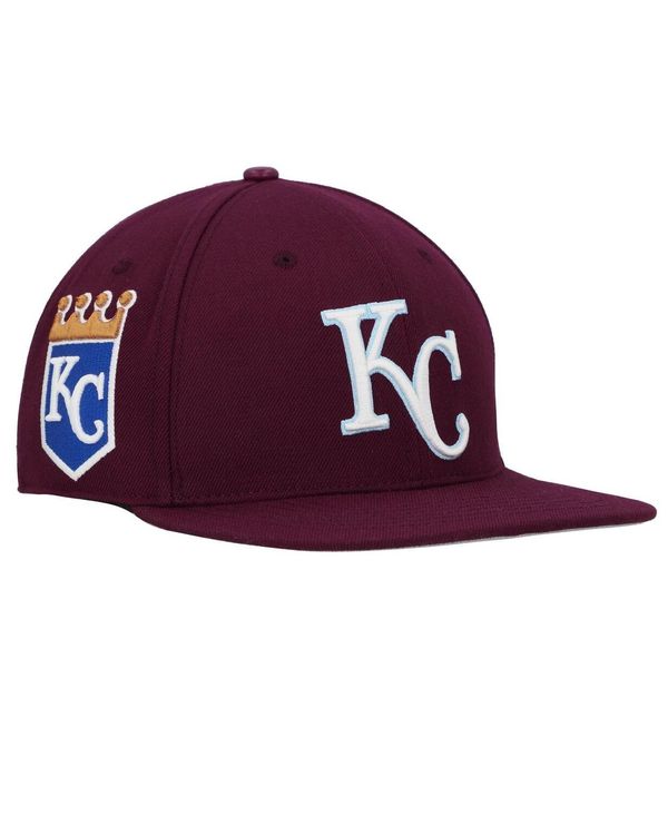 【送料無料】 プロスタンダード メンズ 帽子 アクセサリー Men´s Burgundy Kansas City Royals Wine Snapback Hat Burgundyのサムネイル