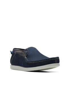 N[NX Y V[Y Xb|E[t@[ Clarks Men's Collection Shacrelite Step Slip-On Shoes Navy Combi lCr[