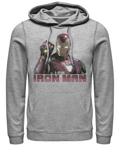 �t�B�t�X�T�� �����Y �A�E�^�[ �p�[�J�[�E�X�E�F�b�g �p�[�J�[ Fifth Sun Marvel Men's Avengers Endgame I Am Iron Man Gauntlet Pullover Hoodie Athletic H