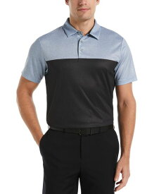 【送料無料】 ピージーエーツアー メンズ ポロシャツ トップス Men's Athletic-Fit Airflux Birdseye Block Print Short Sleeve Golf Polo Shirt Tradewinds