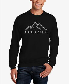 【送料無料】 エルエーポップアート メンズ パーカー・スウェット アウター Men's Word Art Crewneck Colorado Ski Towns Sweatshirt Black