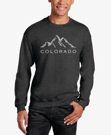 【送料無料】 エルエーポップアート メンズ パーカー・スウェット アウター Men's Word Art Crewneck Colorado Ski Towns Sweatshirt Dark Gray