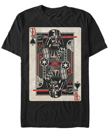 【送料無料】 フィフスサン メンズ Tシャツ トップス Star Wars Men's Classic Darth Vader of Spades Playing Card Short Sleeve T-Shirt Black