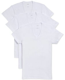 【送料無料】 ツーイグジスト メンズ Tシャツ トップス Men's Essential 3 Pack Slim Fit T-Shirt White