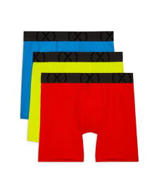 【送料無料】 ツーイグジスト メンズ ボクサーパンツ アンダーウェア Men's Mesh Performance Ready 6" Boxer Brief, Pack of 3 Fiery Red, Eelectric Blue, Safety Yellow