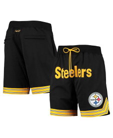 【送料無料】 ミッチェル&ネス メンズ ハーフパンツ・ショーツ ボトムス Men's Black Pittsburgh Steelers Just Don Gold Rush Shorts Black