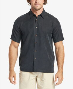 �N�C�b�N�V���o�[ �E�H�[�^�[ �}�� �����Y �g�b�v�X �V���c Quiksilver Waterman Quiksilver Men's Manele Bay Short Sleeves Shirt Black �u���b�N