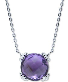 【送料無料】 アンジー レディース ネックレス・チョーカー・ペンダントトップ アクセサリー Amethyst Solitaire Pendant Necklace (2-7/8 ct. t.w.) in Sterling Silver, 16" + 1" extender Purple