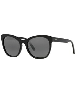 yz }ECW fB[X TOXEACEFA ANZT[ Women's Polarized Sunglasses, MJ00069356-X 56 Black Shiny