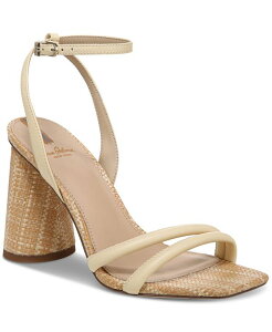 �T���G�f���}�� ���f�B�[�X �V���[�Y �T���_�� Sam Edelman Women's Kia Strappy Dress Sandals Bleached Wheat Raffia Multi �}���`�J���[