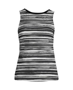 �����Y�G���h ���f�B�[�X ���� �g�b�v�̂� �n�C�l�b�N �v���X�T�C�Y Lands' End Plus Size Chlorine Resistant High Neck UPF 50 Sun Protection Modest Tankini Swimsuit Top Black �u���b�N