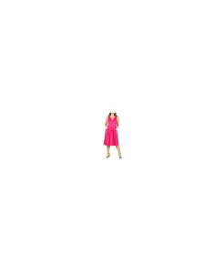 24 �Z�u���R���t�H�[�g ���f�B�[�X �g�b�v�X �����s�[�X �v���X�T�C�Y �~�f�B 24seven Comfort Apparel Plus Size Midi Fit and Flare Pocket Dress Pink �s���N