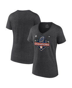 yz t@ieBNX fB[X TVc gbvX Women's Branded Heather Charcoal Houston Astros 2022 World Series Champions Locker Room Plus Size V-Neck T-shirt Heather Charcoal