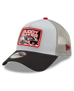 �j���[�G�� �����Y �A�N�Z�T���[ �X�q New Era Men's Black Gray Buddy Baker Legends 9Forty A-Frame Adjustable Trucker Hat Black Gray �u���b�N