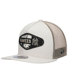 【送料無料】 ニューエラ メンズ 帽子 アクセサリー Men's Natural New York Yankees Retro Beachin' Patch A-Frame Trucker 9FIFTY Snapback Hat Natural