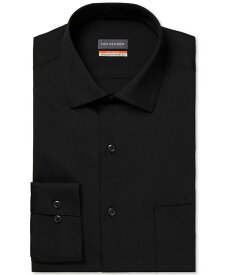 【送料無料】 ヴァンハウセン メンズ シャツ トップス Men's Stain Shield Regular Fit Dress Shirt Black