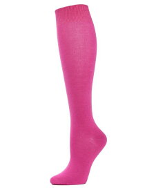 【送料無料】 メモイ レディース 靴下 アンダーウェア Women's Bamboo Blend Knit Knee High Socks Fuchsia