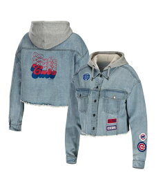 【送料無料】 ウェア バイ エリン アンドルーズ レディース ジャケット・ブルゾン アウター Women's Washington Nationals Hooded Full-Button Denim Jacket Denim