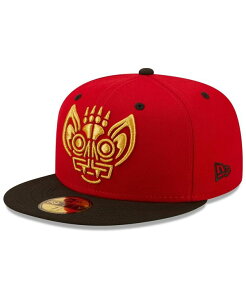 �j���[�G�� �����Y �A�N�Z�T���[ �X�q New Era Men's Red Black Murcielagos de Louisville Copa De La Diversion 59FIFTY Fitted Hat Red Black �u���b�N