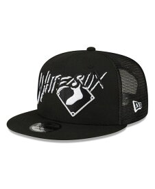 【送料無料】 ニューエラ メンズ 帽子 アクセサリー Men's Black Chicago White Sox Street Trucker 9FIFTY Snapback Hat Black