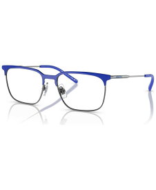 【送料無料】 アーネット メンズ サングラス・アイウェア アクセサリー Men's Rectangle Eyeglasses, AN6136 53 Royal Blue