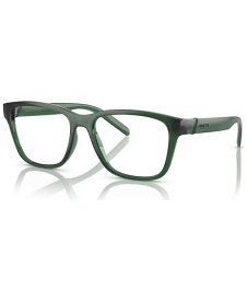 【送料無料】 アーネット メンズ サングラス・アイウェア アクセサリー Men's Square Eyeglasses, AN7229 55 Transparent Alpin Green