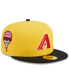 【送料無料】 ニューエラ メンズ 帽子 アクセサリー Men's Yellow, Black Arizona Diamondbacks Grilled 59FIFTY Fitted Hat Yellow, Black