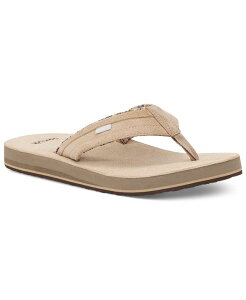 Tk[N Y V[Y T_ XG[h Sanuk Men's Ziggy Suede Flip-Flops Tan ^