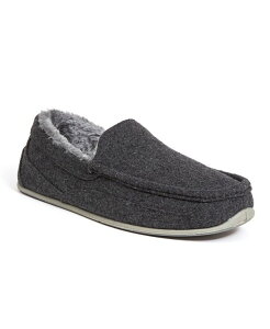 �f�B�A�[�X�^�b�O�X �����Y �V���[�Y �T���_�� DEER STAGS Men �f s Spun Felt Cozy Slipper Dark Gray �O���[