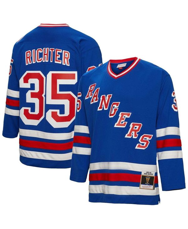  ミッチェルネス メンズ シャツ トップス Men's Mike Richter Blue New York Rangers 1993 Blue Line Player Jersey Blue