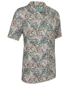 【送料無料】 ミオマリオ メンズ シャツ トップス Mens Casual Button-Down Hawaiian Shirt - Short Sleeve - Plus Size Speckled sahara
