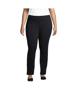 �����Y�G���h ���f�B�[�X �{�g���X �J�W���A���p���c �v���X�T�C�Y �p���c Lands' End Plus Size Starfish Mid Rise Slim Leg Pants Black �u���b�N