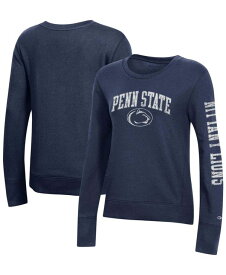 【送料無料】 チャンピオン レディース パーカー・スウェット アウター Women's Navy Penn State Nittany Lions University 2.0 Fleece Sweatshirt Navy