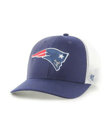 【送料無料】 47ブランド メンズ 帽子 アクセサリー Men's Navy, White New England Patriots Trophy Trucker Flex Hat Navy, White