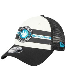 【送料無料】 ニューエラ メンズ 帽子 アクセサリー Men's White, Black Charlotte FC Team Stripes 9FORTY Trucker Snapback Hat White, Black