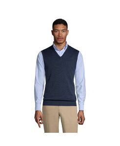 YGh Y AE^[ jbgEZ[^[ xXg Z[^[ Rbg Lands' End Men's School Uniform Cotton Modal Fine Gauge Sweater Vest Classic navy lCr[