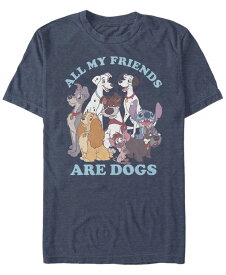 【送料無料】 フィフスサン メンズ Tシャツ トップス Men's Disney Multi Franchise Dog Friends Short Sleeve T-shirt Navy