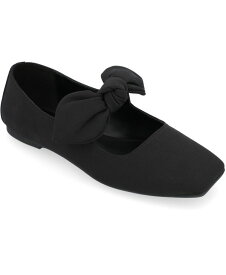 【送料無料】 ジュルネ コレクション レディース スリッポン・ローファー シューズ Women's Seralinn Bow Flats Black