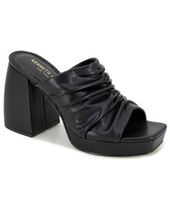 �P�l�X�R�[�� ���f�B�[�X �V���[�Y �T���_�� �v���b�g�t�H�[�� Kenneth Cole New York Women's Anika Platform Mules Black �u���b�N
