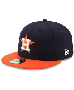 �j���[�G�� �����Y �A�N�Z�T���[ �X�q New Era Men's Navy/Orange Houston Astros Road Authentic Collection On Field 59FIFTY Performance Fitted Hat Navy �l�C�r�[