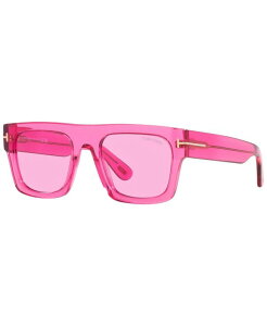 yz gEtH[h Y TOXEACEFA ANZT[ Men's FT0711 53 Sunglasses, TR00102953-X Pink