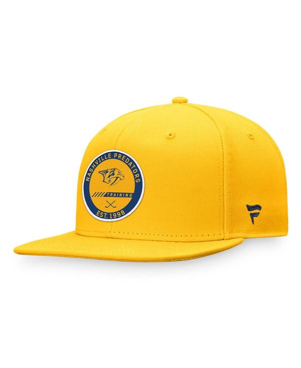 【送料無料】 ファナティクス メンズ 帽子 アクセサリー Men´s Branded Gold Nashville Predators Authentic Pro Training Camp Snapback Hat Goldのサムネイル