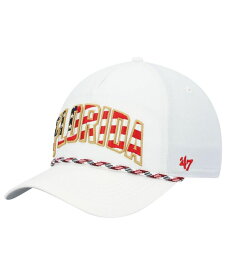 【送料無料】 47ブランド メンズ 帽子 アクセサリー Men's '47 White Florida Gators Stars and Stripes Flag Flutter Hitch Snapback Hat White